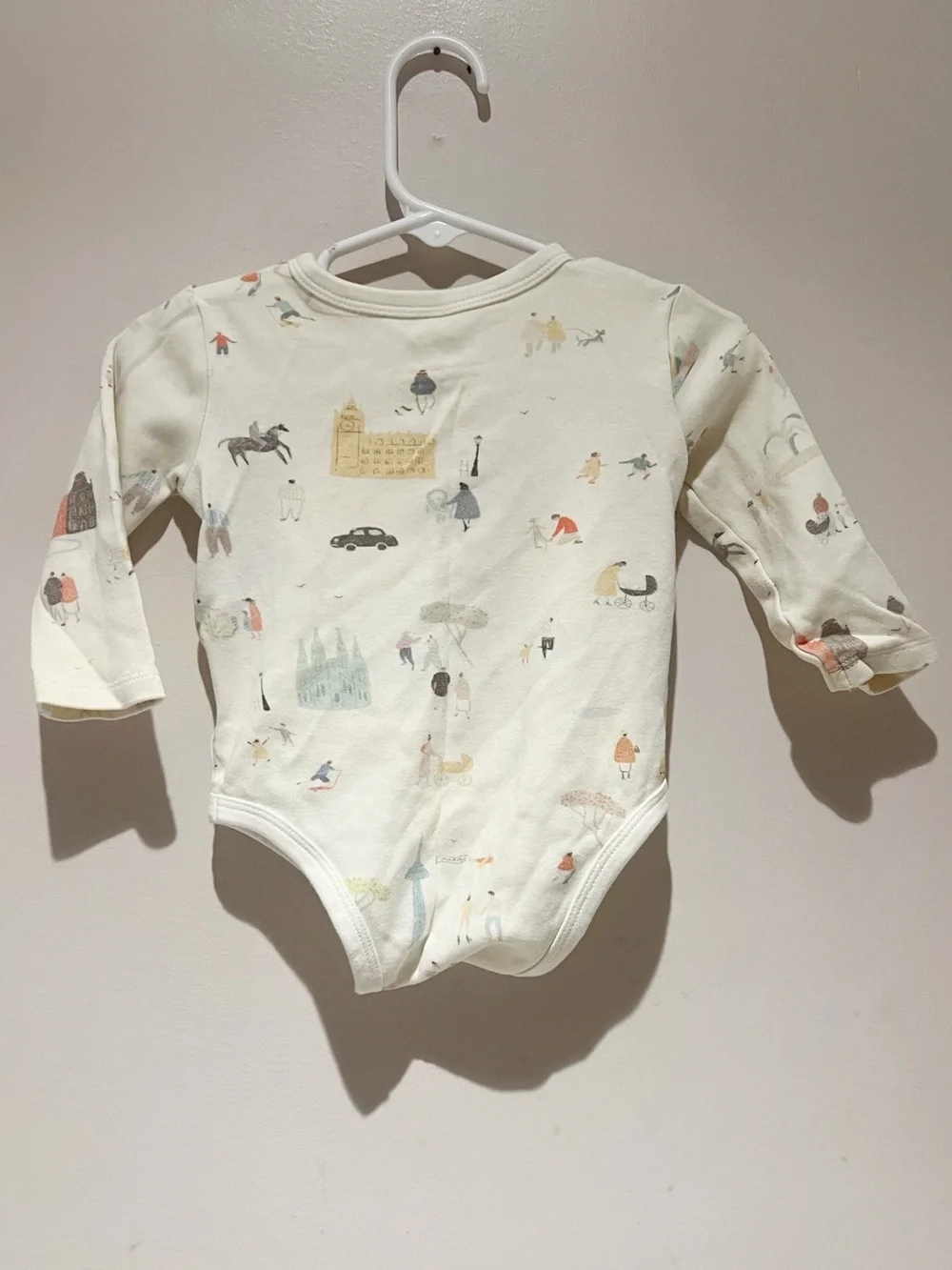 Pehr Explore the World Organic Cotton Wrap Bodysuit